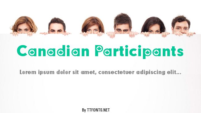 Canadian Participants example